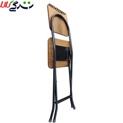 صندلی تاشو مسافرتی مدل ghasab  سایز بزرگ یا صندلی ام دی اف تاشو بزرگ مربع شکل یا صندلی مجلسی شیک