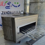 بخاری هیزمی سه کاره طرحدار ورق ضخیم